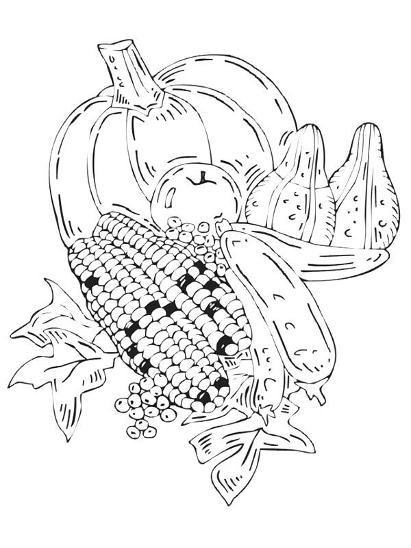 Plansa de colorat cu Toamna 136 42